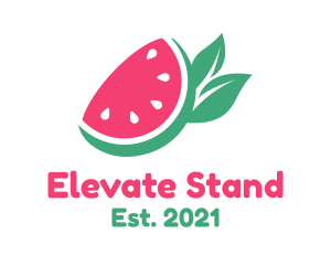 Vegan Watermelon Fruit Stand  logo design