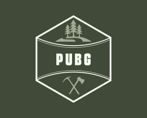 Hills - Pine Tree Camping logo design
