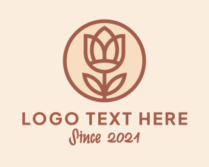 Decoration - Flower Tulip Plant logo design