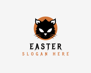 Spooky Feline Cat Logo
