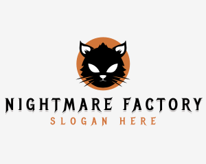 Spooky Feline Cat logo design