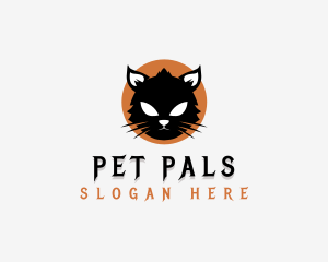 Spooky Feline Cat logo design