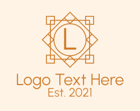 Instagram - Decorative Geometric Letter logo design