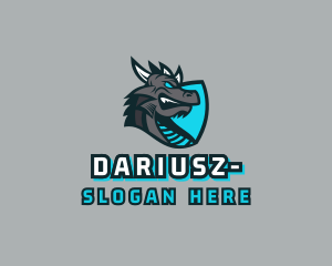 Gamer Dragon Shield Logo
