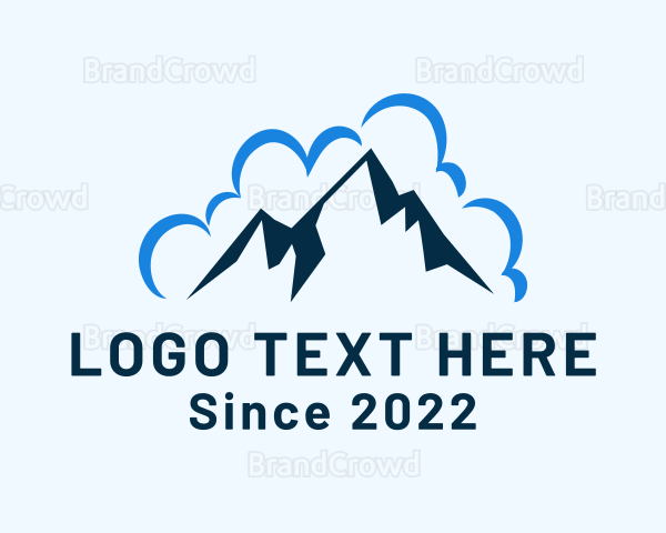 Mountain Cloud Scenery Logo