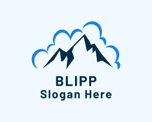 Mountain Cloud Scenery Logo