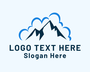 Mountain Cloud Scenery Logo
