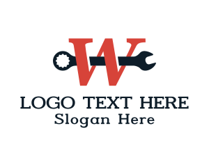 Workshop - Mechanic Workshop Letter W logo design