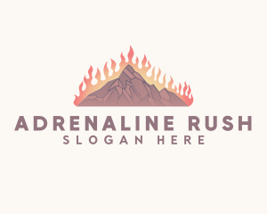 Burning Mountain Outdoor  logo design