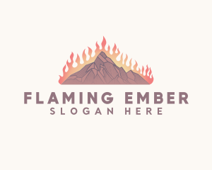 Burning - Burning Mountain Outdoor logo design