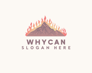 Base Camp - Burning Mountain Outdoor logo design