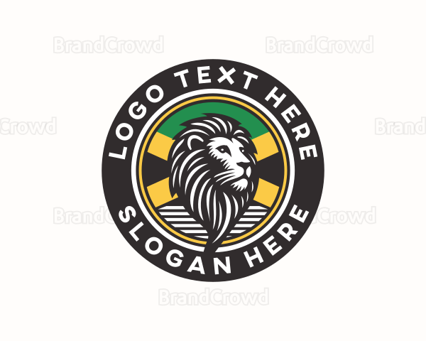 Lion Jamaican Caribbean Logo