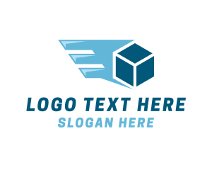 Shipping - Box Shipping Wing logo design