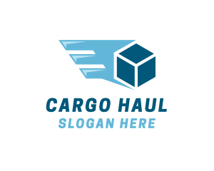 Box Shipping Wing logo design