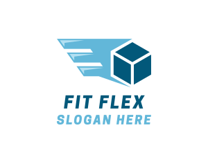 Freight - Box Shipping Wing logo design