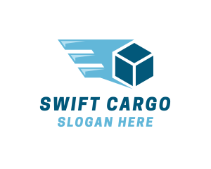 Shipping - Box Shipping Wing logo design