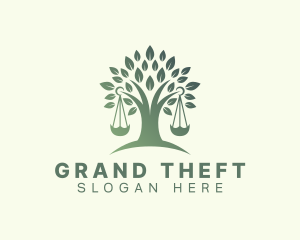 Court House - Natural Tree Law logo design