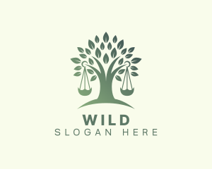 Court - Natural Tree Law logo design