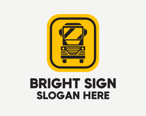 Sign - Truck Traffic Sign logo design