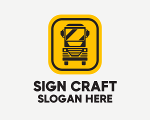 Sign - Truck Traffic Sign logo design