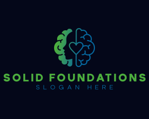 Intelligence - Therapy Brain Heart logo design