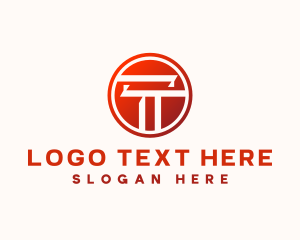 Logistics - Marketing Agency Letter T logo design