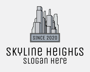 Skyscrapers - Urban City Buildings logo design