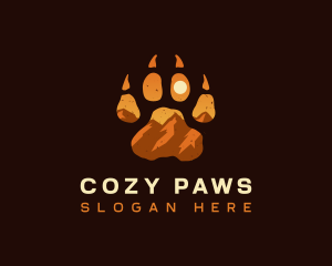 Paw Rocky Mountain logo design