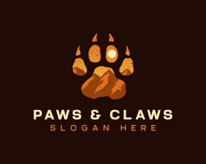 Paw Rocky Mountain logo design