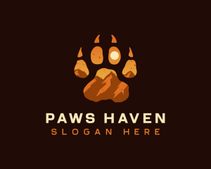 Paw Rocky Mountain logo design