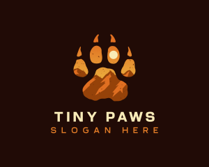 Paw Rocky Mountain logo design