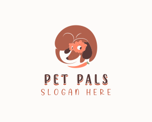 Pet Dachshund Grooming logo design