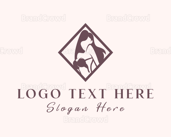 Sexy Woman Lingerie Logo