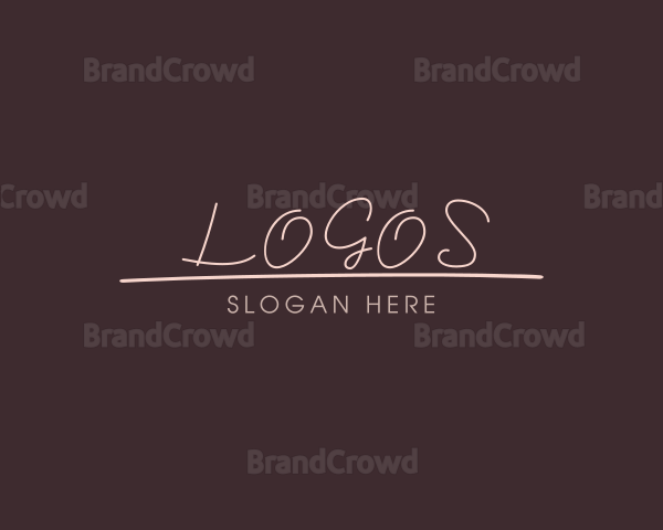 Elegant Script Wordmark Logo