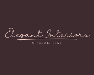 Elegant Script Wordmark logo design