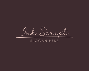 Elegant Script Wordmark logo design