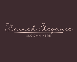 Elegant Script Wordmark logo design