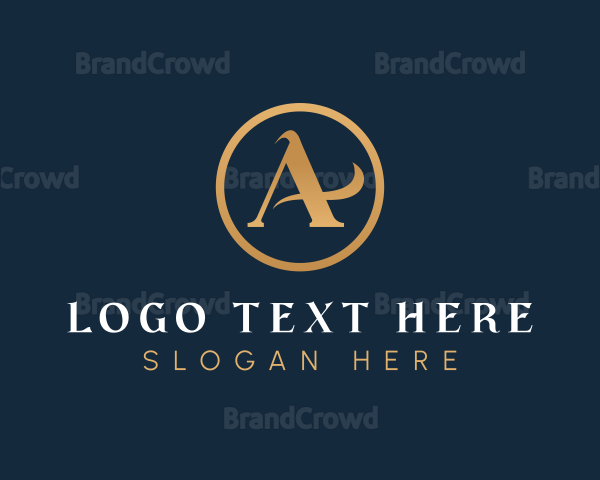 Professional Enterprise Company Letter A Logo