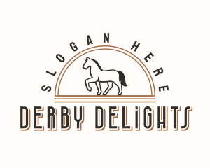 Derby - Trotting Horse Ranch logo design