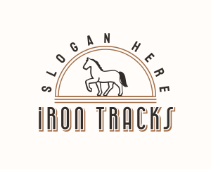 Trotting Horse Ranch logo design