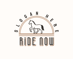 Trotting Horse Ranch logo design