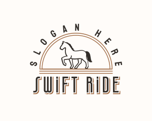 Trotting Horse Ranch logo design