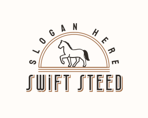 Horseracing - Trotting Horse Ranch logo design