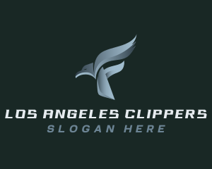 Metallic Avian Falcon Letter F Logo