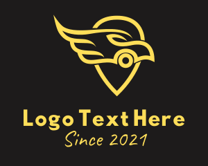 Location - Golden Car GPS logo design