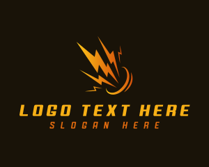 Power - Lightning Bolt Power logo design