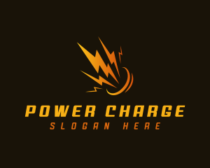 Lightning Bolt Power logo design