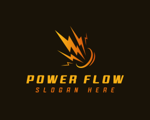 Lightning Bolt Power logo design