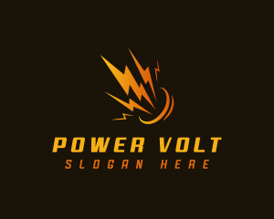 Lightning Bolt Power logo design