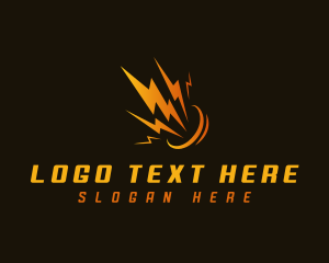 Battery - Lightning Bolt Power logo design